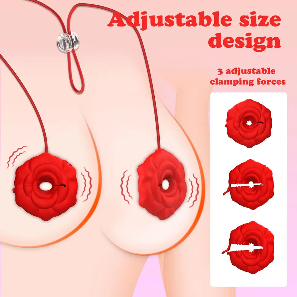 PetalLink App-Controlled Rose Nipple Clamps – 9 Modes - Image 3
