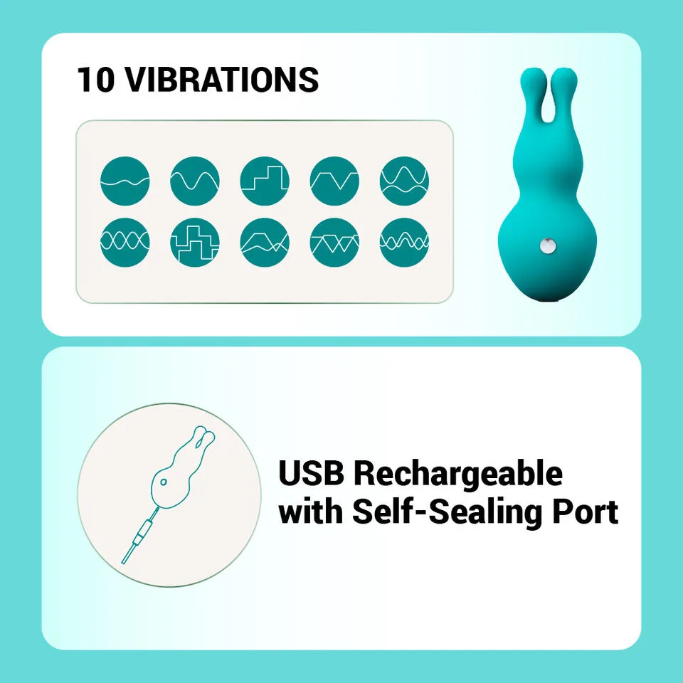Pocket Bunny Mini Vibrator – 10 Patterns - Image 3