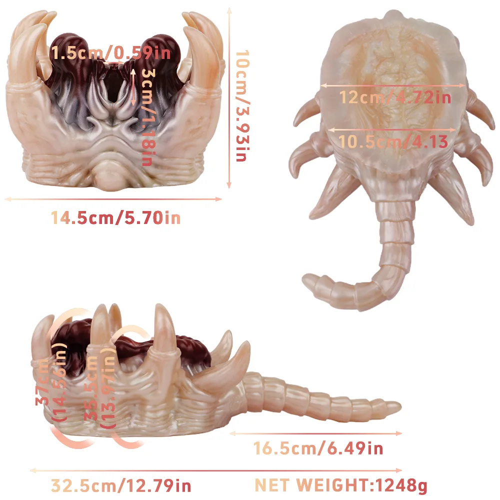 VoidClaw Alien Facehugger Silicone Male Stroker - Image 6