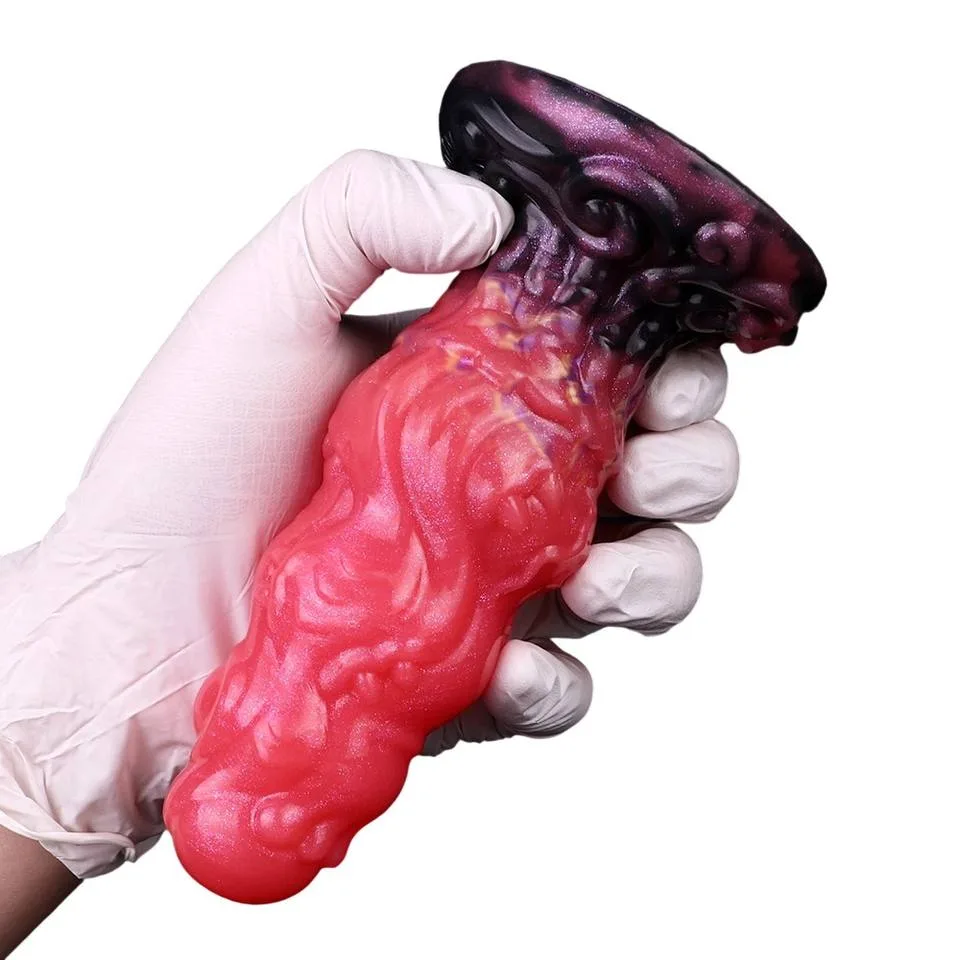 Crimson Dragon Graduated Silicone Plug — 15 cm - Image 2
