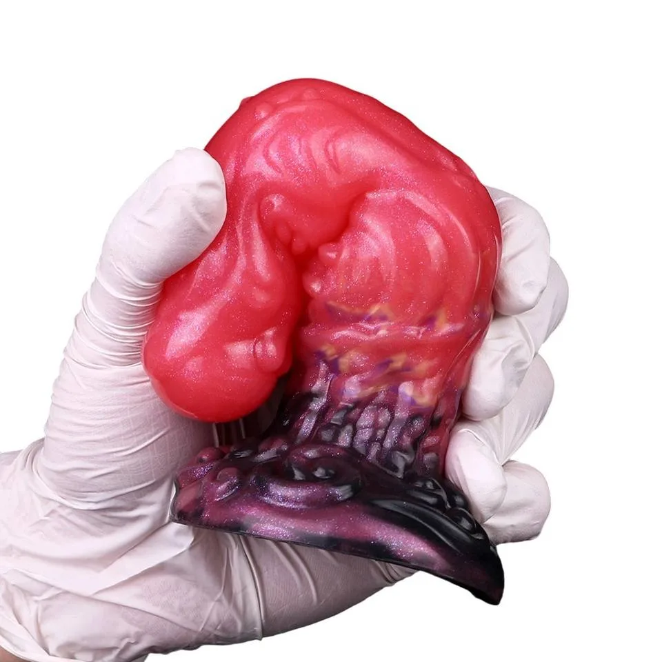 Crimson Dragon Graduated Silicone Plug — 15 cm - Image 3