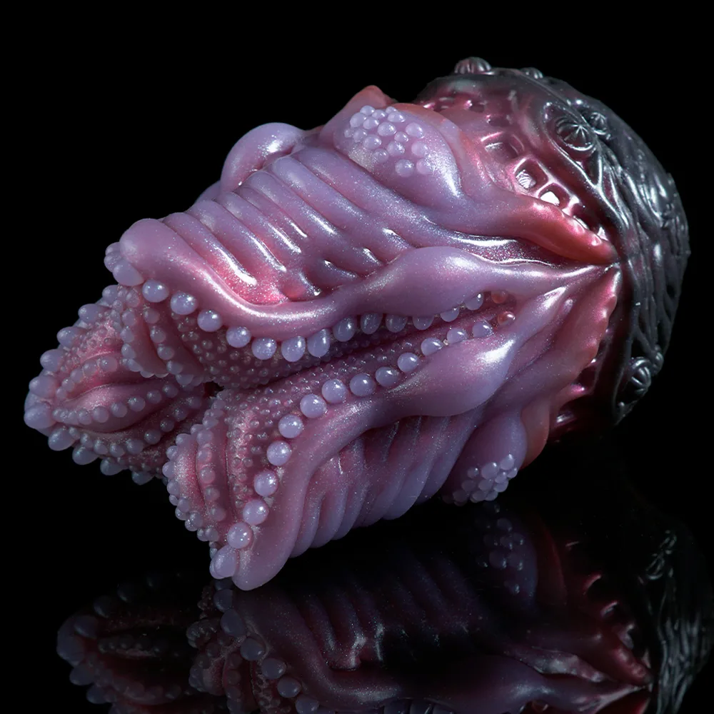 DeepVoid Purple Alien Egg Textured Male Stroker - Image 2