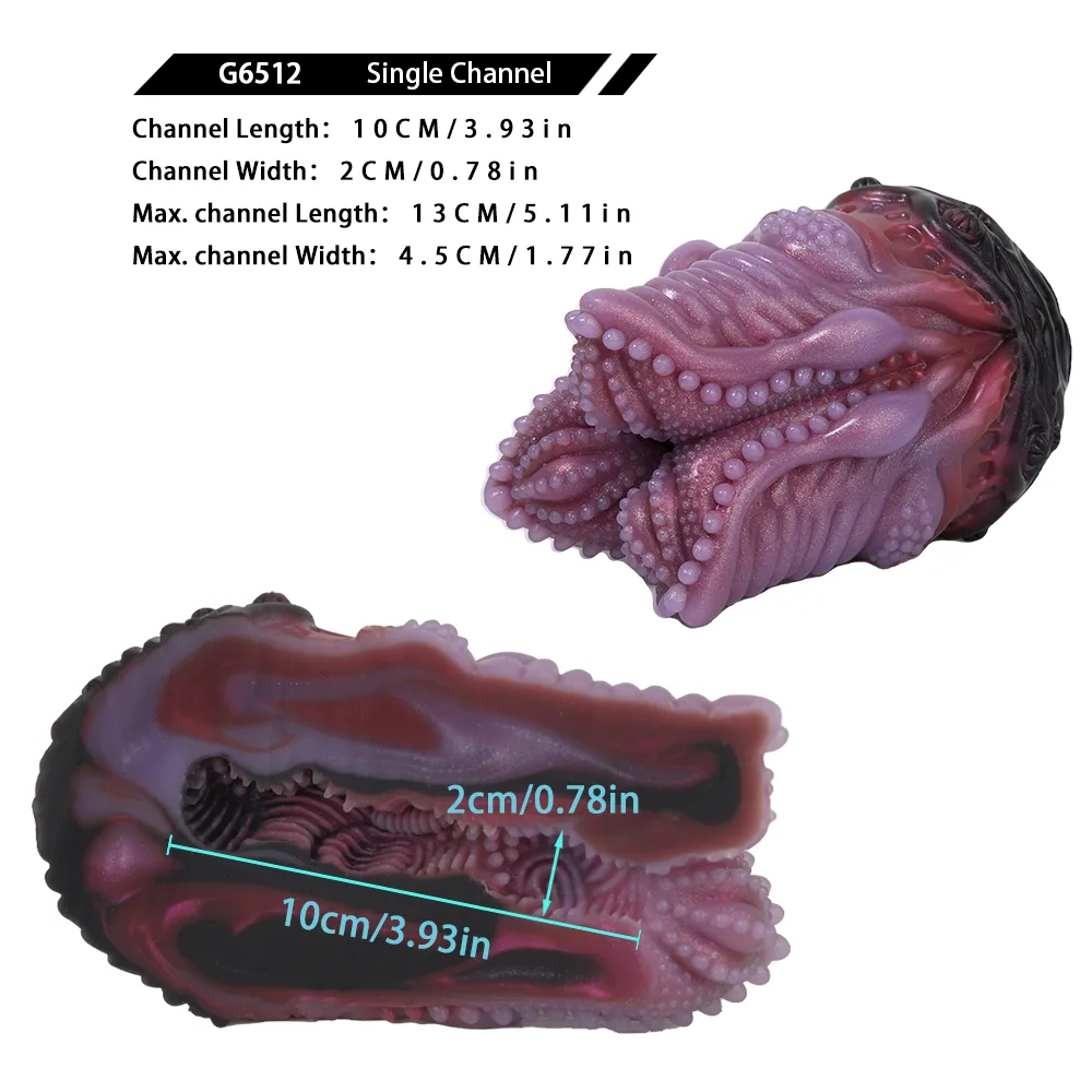 DeepVoid Purple Alien Egg Textured Male Stroker - Image 6