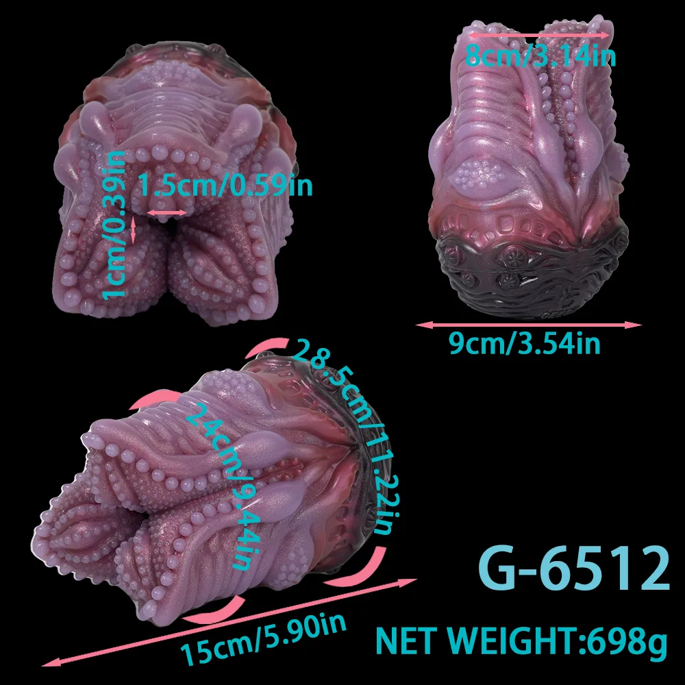 DeepVoid Purple Alien Egg Textured Male Stroker - Image 7