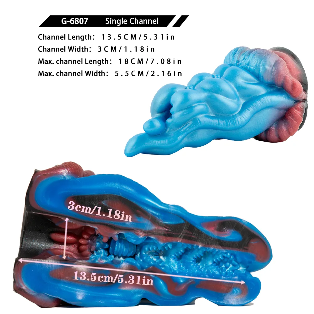 BlueRay Tongue-Shaped Fantasy Male Stroker - Image 6