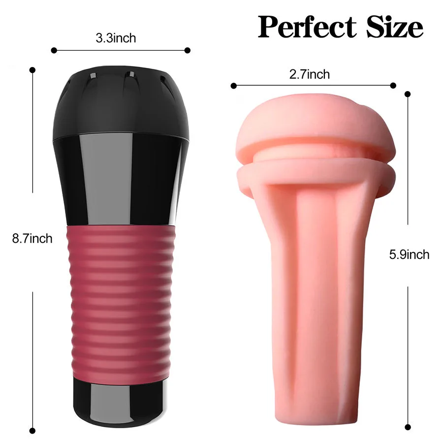 CrimsonGrip Rechargeable Male Stroker — 12 Modes - Image 3