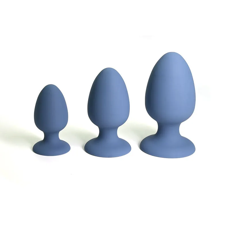 CDC.0003F Blue 3-Size Silicone Anal Training Set