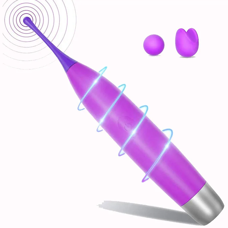 Mivoo M107 Purple 10-Mode Rechargeable Vibrator Pen