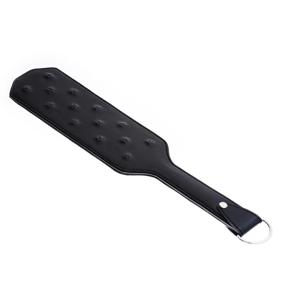NightStud Black Leather Sensation Paddle - Image 2