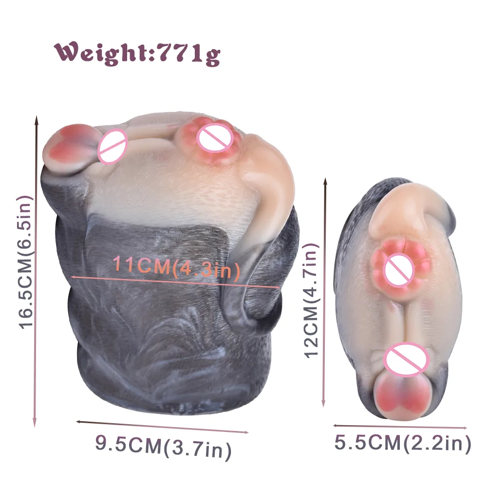 MidnightMouse Dual-Opening Silicone Male Stroker - Image 3