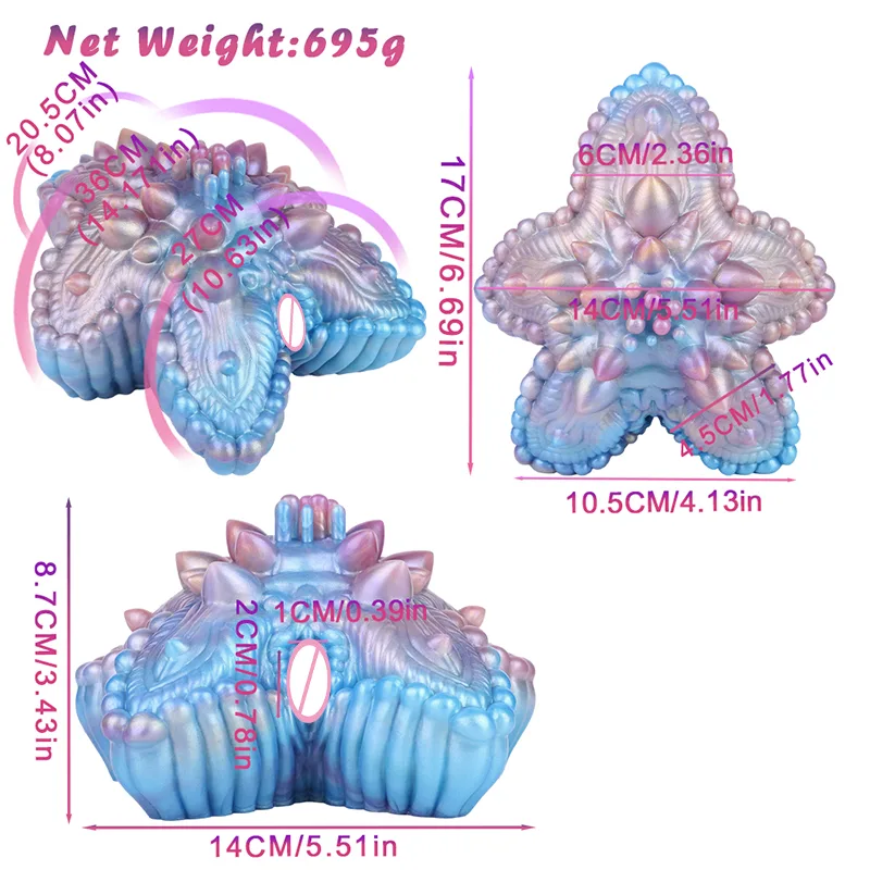 CelestialStar Textured Silicone Male Stroker - Image 6
