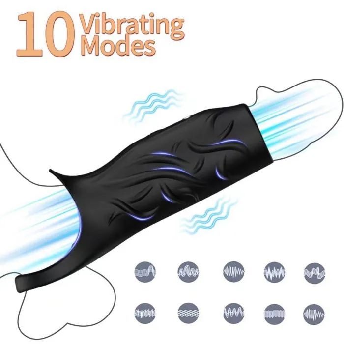 PulseFit Rechargeable Silicone Vibrating Sleeve — 10 Modes - Image 4