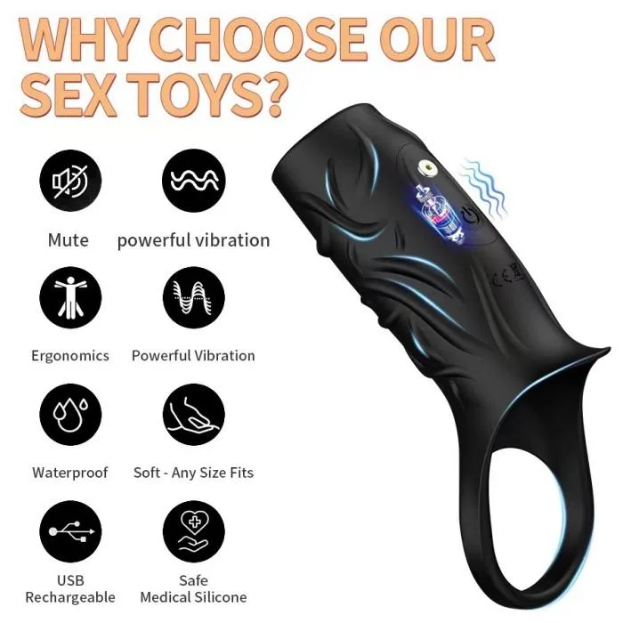 PulseFit Rechargeable Silicone Vibrating Sleeve — 10 Modes - Image 5