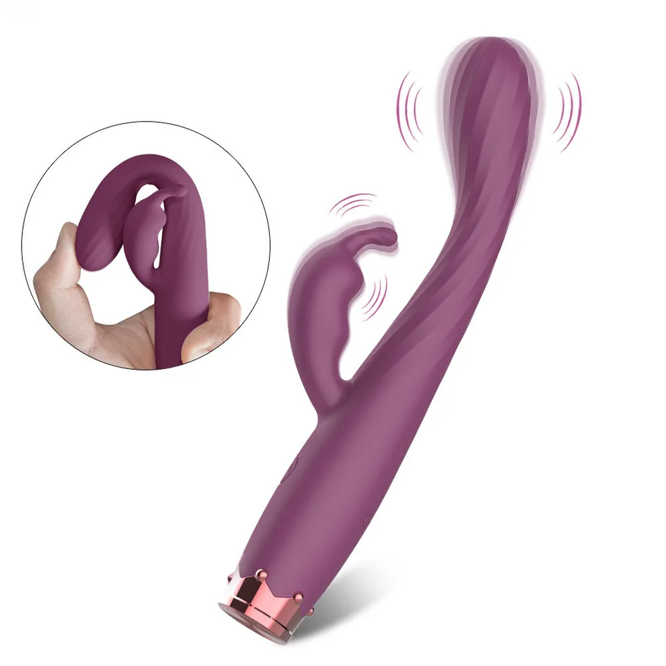 TICKT M092 Purple Flexible Dual-Motor Rabbit Vibrator