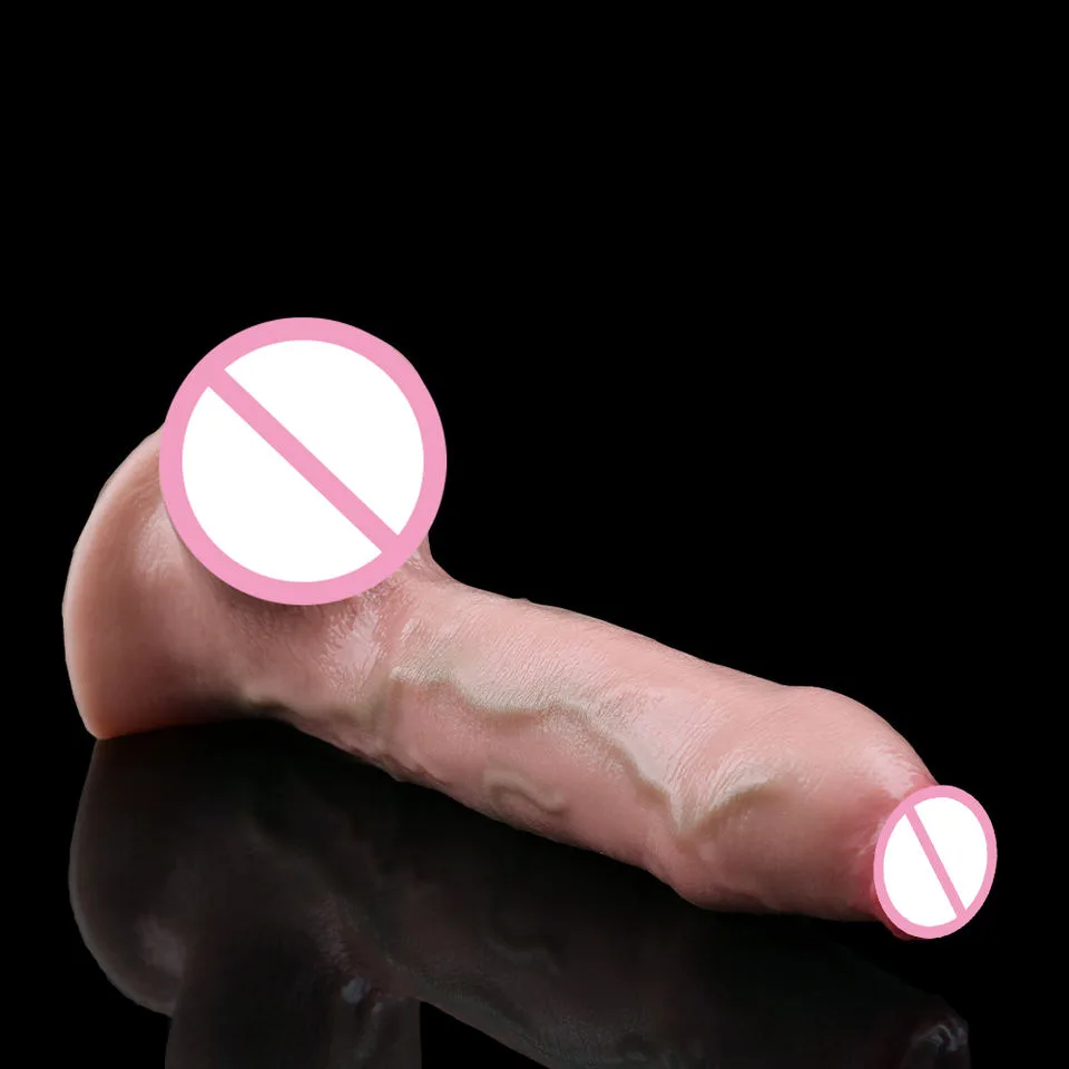 RealTouch Skin-Tone Silicone Dildo with Suction Base — 17.5 cm - Image 5