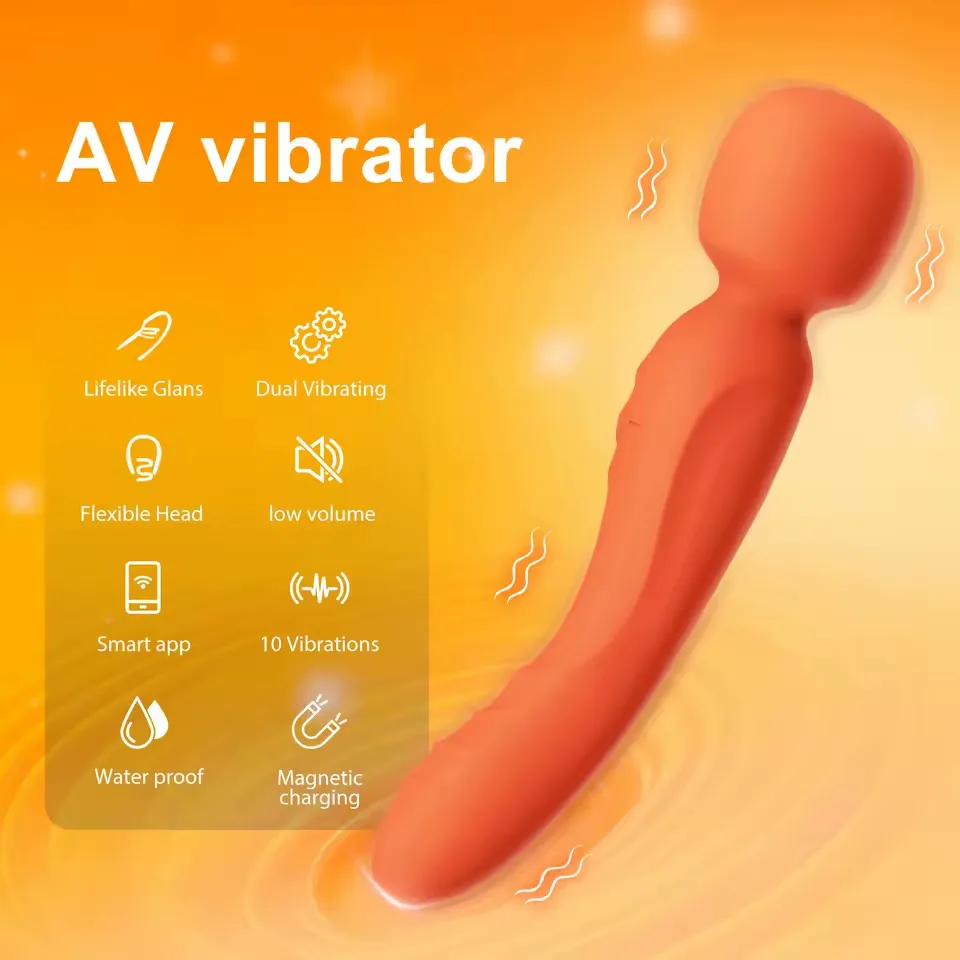 AuraCurve App-Controlled Dual-Ended Wand – 10 Modes
