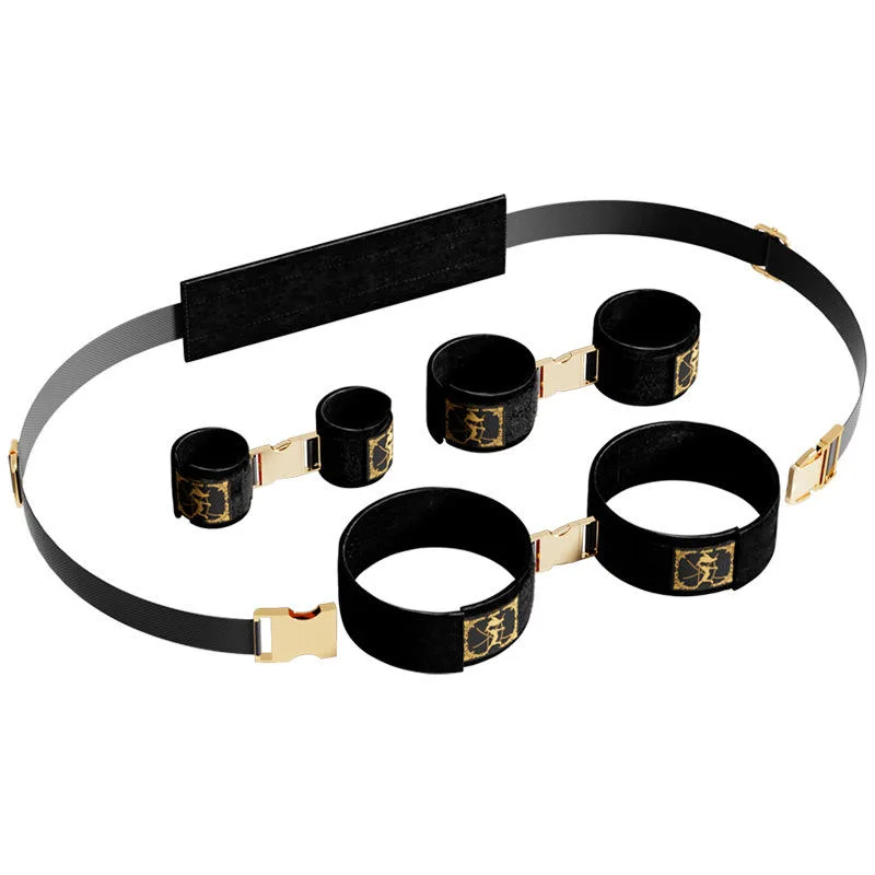 NightFrame Adjustable Six-Cuff Restraint Set