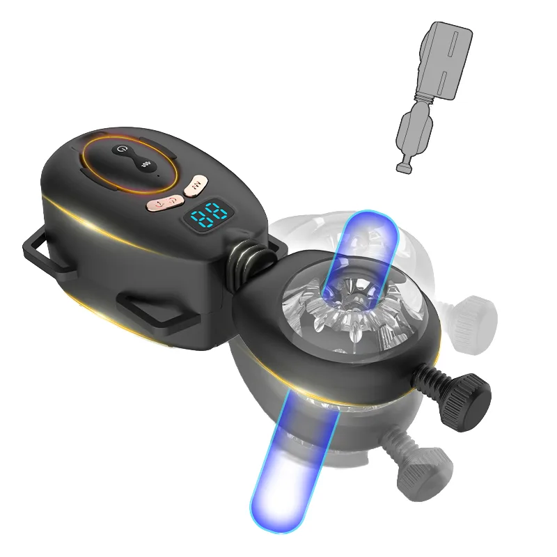 NightRider Wearable Thrusting Masturbator — Black