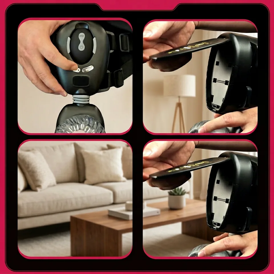 NightRider Wearable Thrusting Masturbator — Black - Image 5