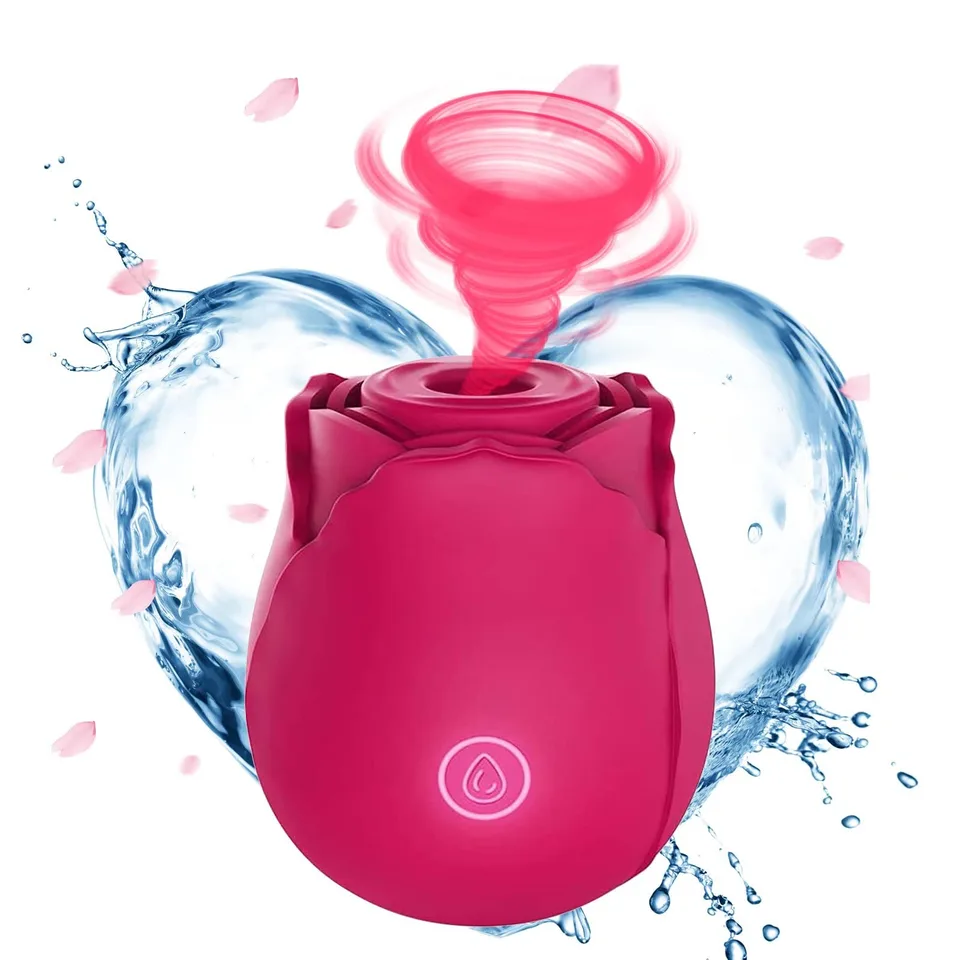 RosePulse Rechargeable Suction Vibrator – 10 Modes