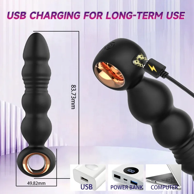 RingDrive Telescopic Vibrating Anal Plug - Image 3
