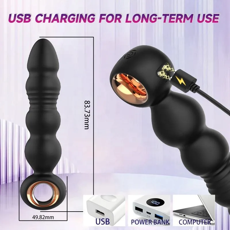 OnyxReach Telescopic Vibrating Anal Plug — Remote Control - Image 3