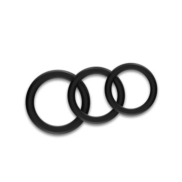 FlexFit Black Silicone Ring Set — 3 Sizes - Image 4
