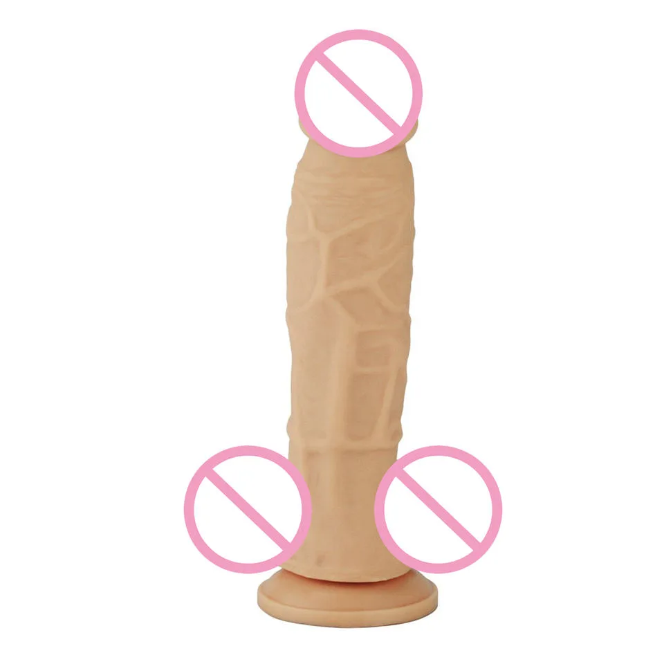 E2107S Realistic Silicone Suction-Cup Dildo – 6.9 Inch - Image 2
