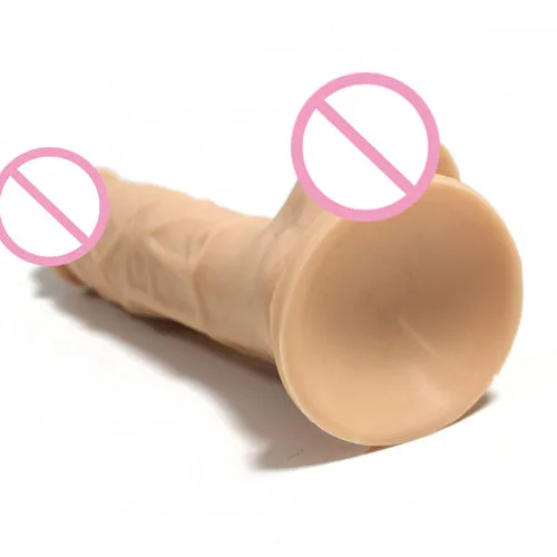 E2107S Realistic Silicone Suction-Cup Dildo – 6.9 Inch - Image 3
