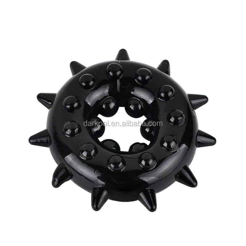 Darkool DC-033 Textured Black Stimulation Ring