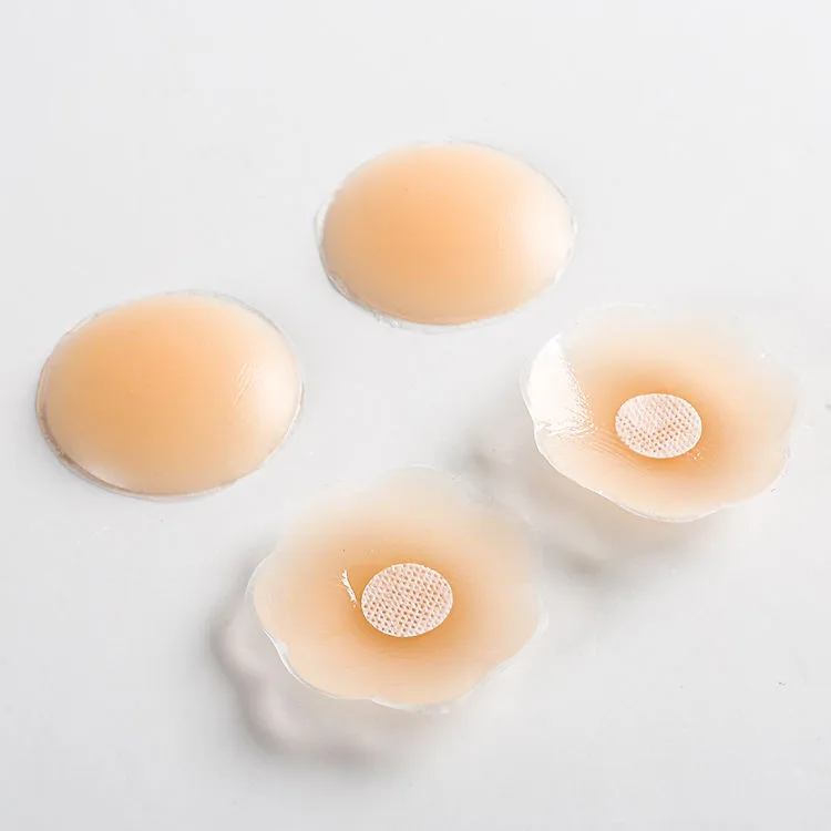Xinke XR001 Skin-Tone Flower Silicone Nipple Covers - Image 2