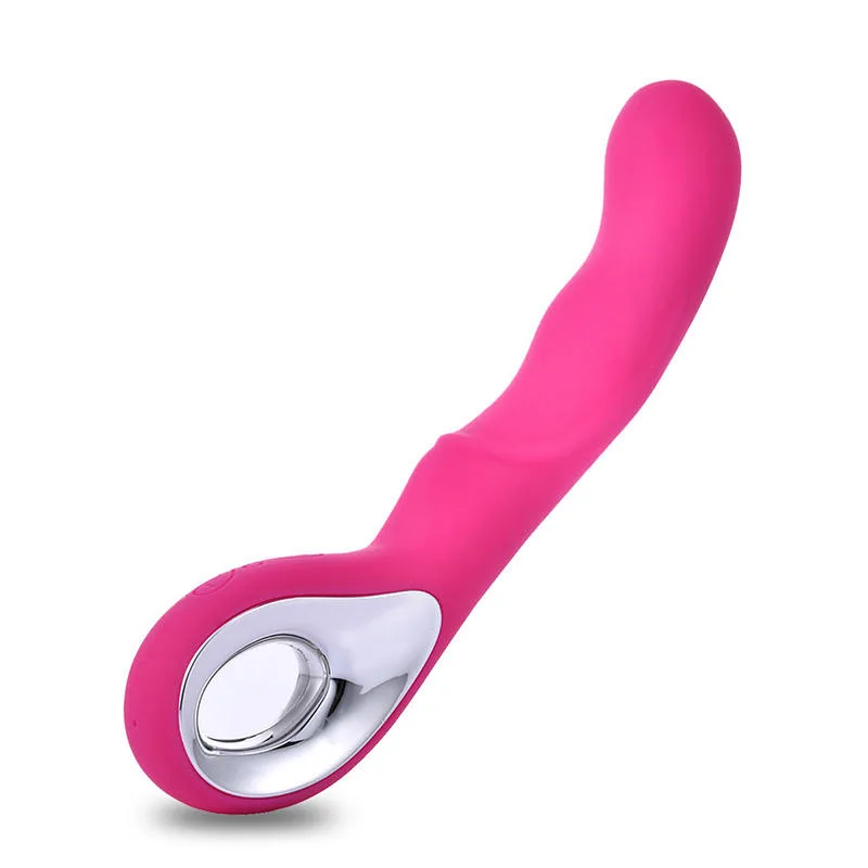 Nezend A32001 Pink Curved 10-Speed Rechargeable Vibrator