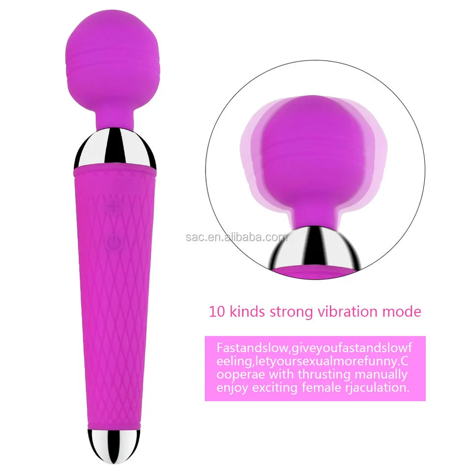 FlexPulse Purple Rechargeable Mini Wand — 10 Modes - Image 3