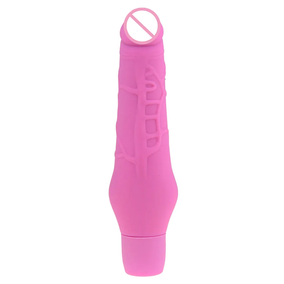Sculpted 8-Inch Vibrating Dildo - 10 Functions