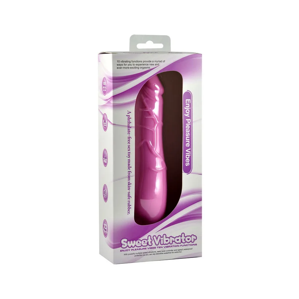 Sculpted 8-Inch Vibrating Dildo - 10 Functions - Image 4